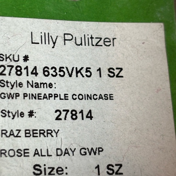 Lilly Pulitzer Women’s Pineapple Coin Case with Lobster Clasp - Picture 7 of 7